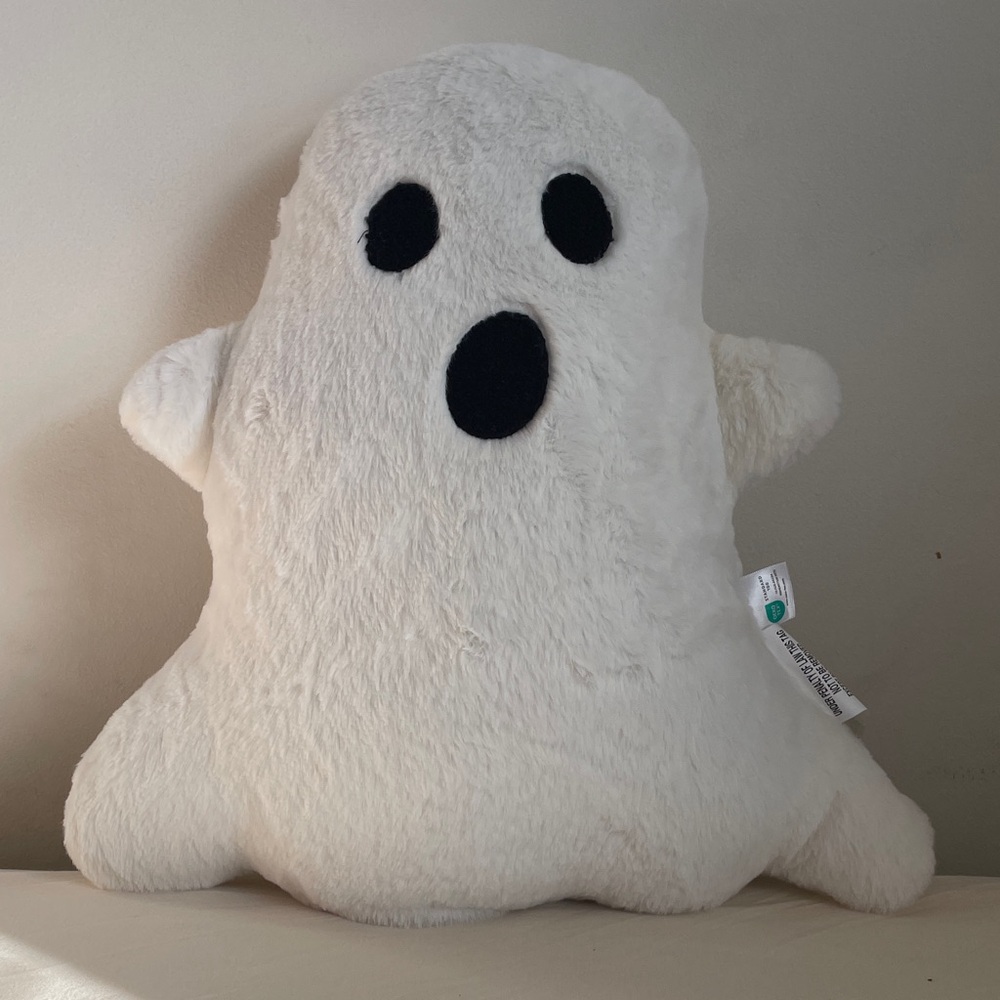 Halloween Ghost Plush Pillow NWOT